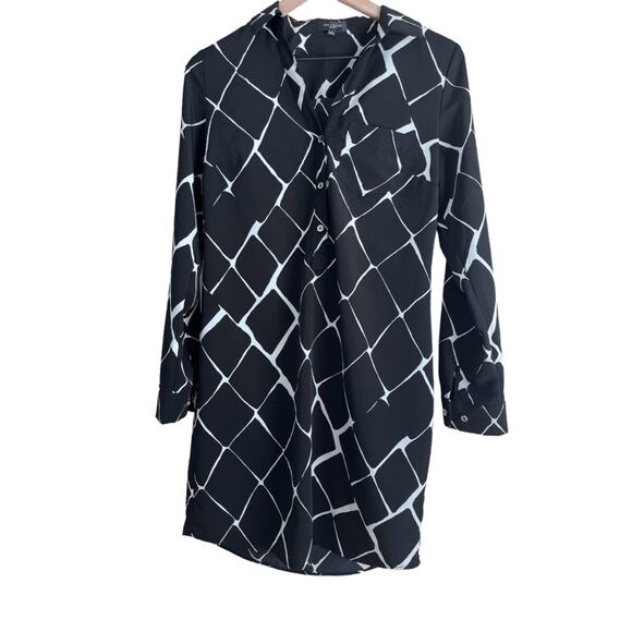 The Limited Black and White Ashton Shirt Dress Size Small - Picture 1 of 7
